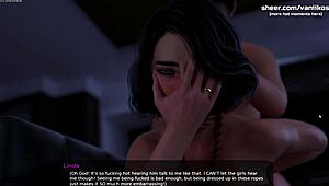 big ass milf linda takes stepson's huge cock