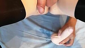 Damn, watch this sissy in pink slam that anal dildo hard!