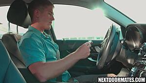 Uber Driver Fucks Gay Customer in Wild Ride.