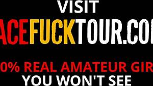 I pinned this cute 18yo colombian against the wall for deepthroat blowjob