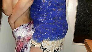 Strapon banging her hot until husband catches us