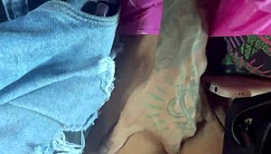 Skinny Latina Brunette Fucks Hard in POV Lesbian Party