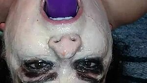 Ms. TL Throat Takes Dildo Deep!