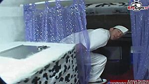 Brunette Petite Student Teen with Small Tits Has Car Sex