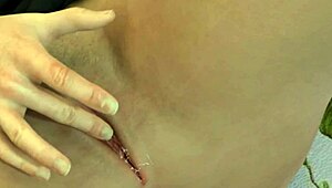 Blonde teen Loira Novinha fingers herself hard until she squirts in solo play.