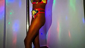 Stepmom dances seductively on pole for stepson