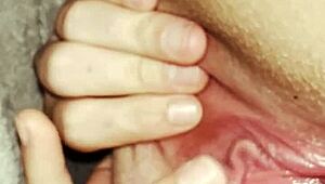 Stretching Fat Pussy Wide Open Under Covers To Hit Clit And Bust Nut So Good!