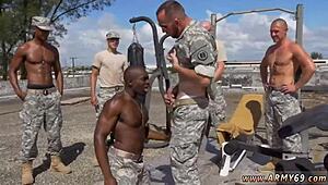 these russian soldiers fuck in gay videos with muscle army boys