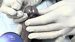 Dominatrix Mistress April Takes Control as the Urologist in Latex Seduction