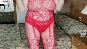 HUGE NATURAL TITS BOUNCING IN BODY STOCKINGS AND NAKED BY HOT MILF MARIAOLD