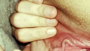 Stretching Fat Pussy Wide Open Under Covers To Hit Clit And Bust Nut So Good!