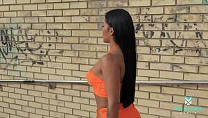 Damn! I bang a stranger at a public train station outdoors - Mariana Martix & Jason Carrera