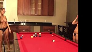 Tiny becky and her lesbian friend strip naked together