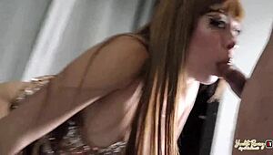 Latina pornstar debuts lips on monster cock.