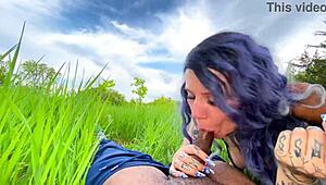 White Girl Screams on BBC in Forest