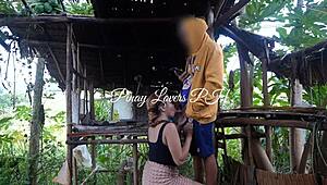 Pinay Scandal: Fucked by Stranger in Abandoned House with Creampie