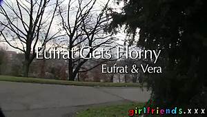 Girlfriend's Horny Lesbian Friend Gets a Stranger to Eat Her Pussy in Passionate Session