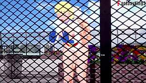 power girl gets fucked by two supermen in this fantasy scene