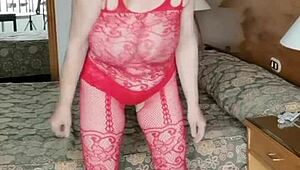 HUGE NATURAL TITS BOUNCING IN BODY STOCKINGS AND NAKED BY HOT MILF MARIAOLD