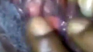 Amateur pussy squirts while sucking big black cock