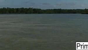 Barbie Banks dives into a steamy threesome session