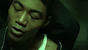 black guy gets nailed by two officers at the office