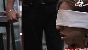 Submissive Skinny MILF Gets Hardcore Anal Fuck In Group MMF Scene.