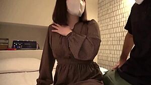 Stunning Japanese OL Kokoro-san gets drilled hard doggystyle for epic cumshot