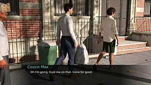 anime teen with big tits in cute outfit