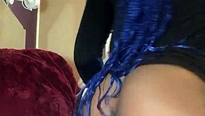 Black girl gets naughty in bed