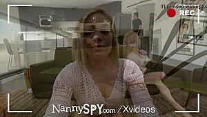 Nannyspy Blonde Nanny Rises To The Challenge With Cock And Blowjob