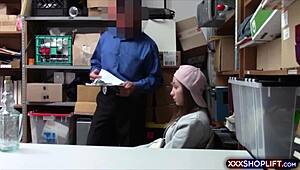 Teenie Shoplifter Caught and Screwed by Security for Freedom