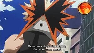 in this anime, uedu kun gets an espeto no cu with lots of gritaria from alien monsters and milf cuckold.