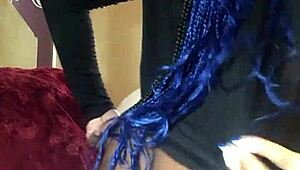 Black girl gets naughty in bed