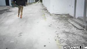 black guy gets nailed by two officers at the office