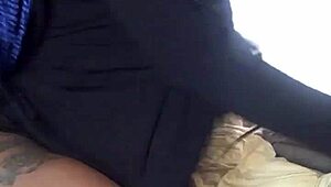 Black girl gets naughty in bed