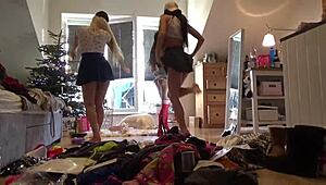 no panties teens caught on voyeur cam at wild party