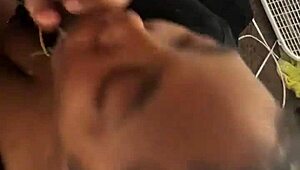 i was suckin my ex's big black monster cock and it was so huge