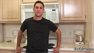 I'm the happy young guy drilling this MILF's mature pussy