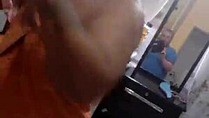 Mary butterfly bathes as a slutty wife