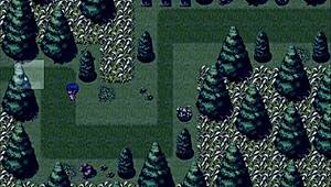 Tanned girl Natsuki gets cum inside her ass in public hentai game