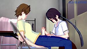 Hanako Honda and Chisato Higuchi in Intense Futanari Sex