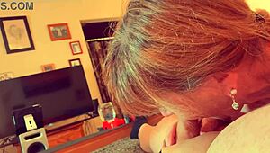 Granny Velma Dinkley Sucking Deep in Close-Up POV Blowjob Scene. Her Cosplay Adds Wild Thrill.