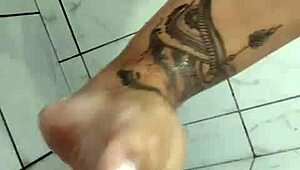 Mary butterfly bathes as a slutty wife