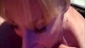 Incredible! Blowjob and Creampie for Grandma in Wild Amateur Cougar Action with Facial!