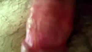 Handjob on monster cock leads to big cumshot in amateur video