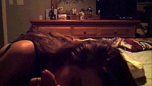 Sexy college slut sucks in dorm pov sextape