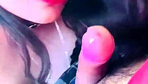 Latina whore blows mexican cock in doggystyle until facial orgasm