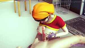 pov pan gets boobjob blowjob and creampie in dragon ball hentai