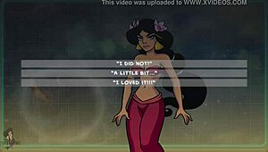 In this webcam game, jasmine trains hermoine as her slave with big tits.